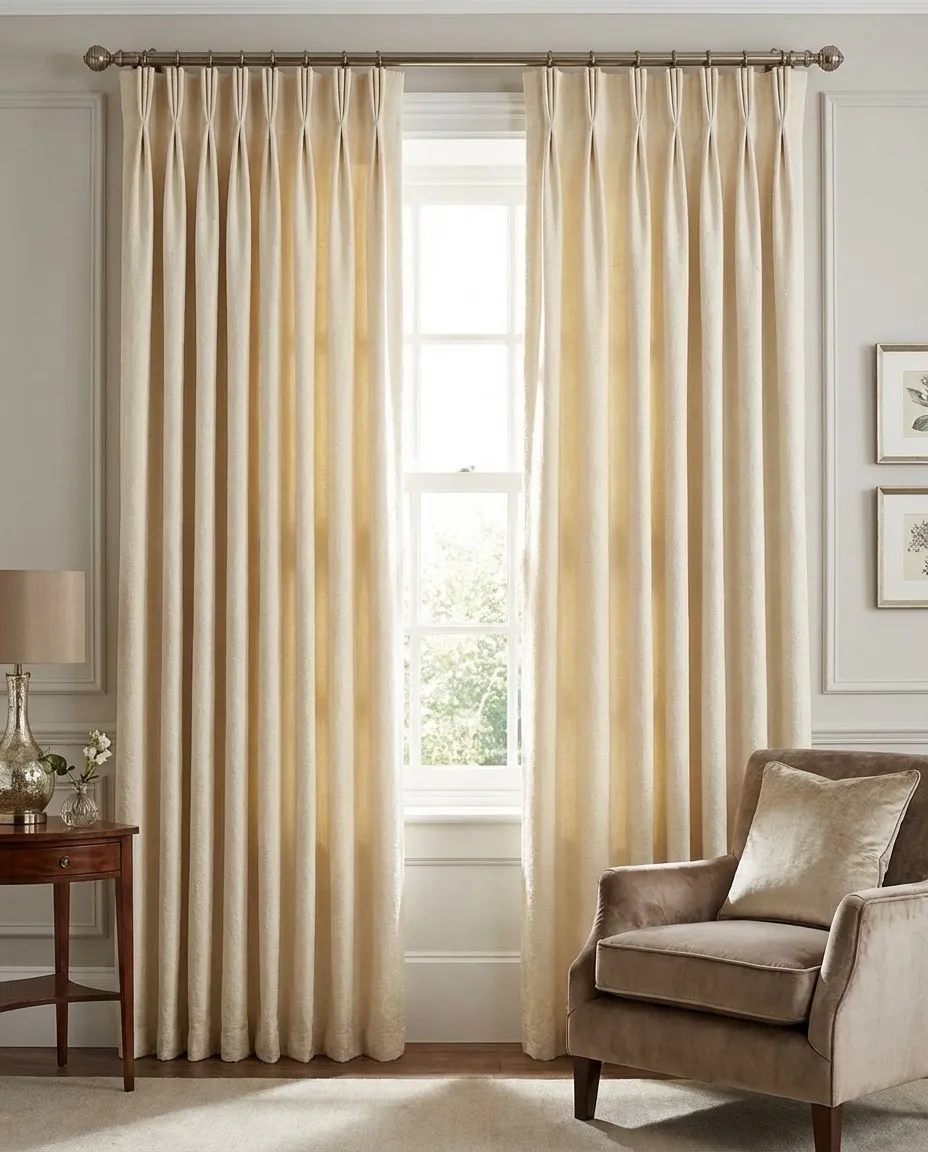 Pinch pleat curtains Norfolk