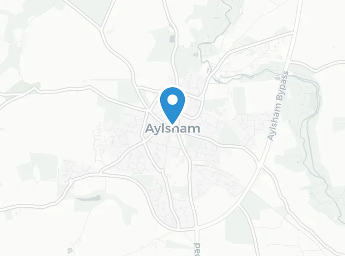 Map showing Alysham, Norfolk