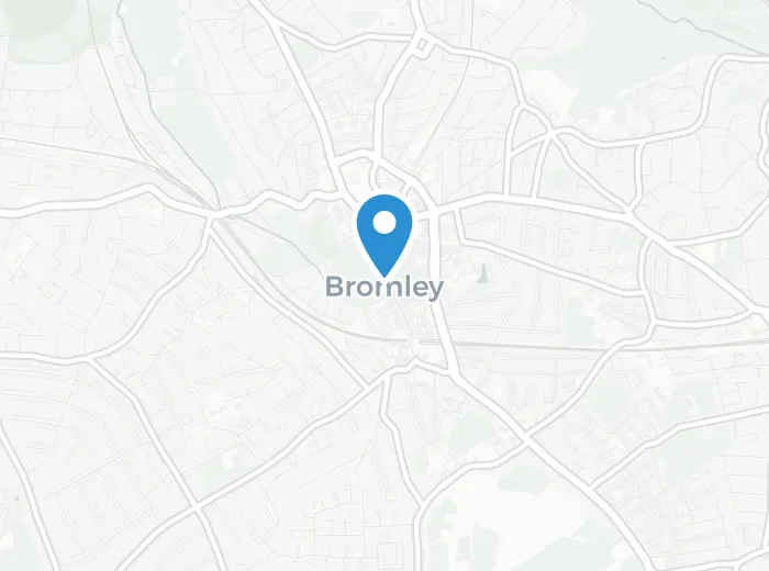 Map showing Bromley, Greater London