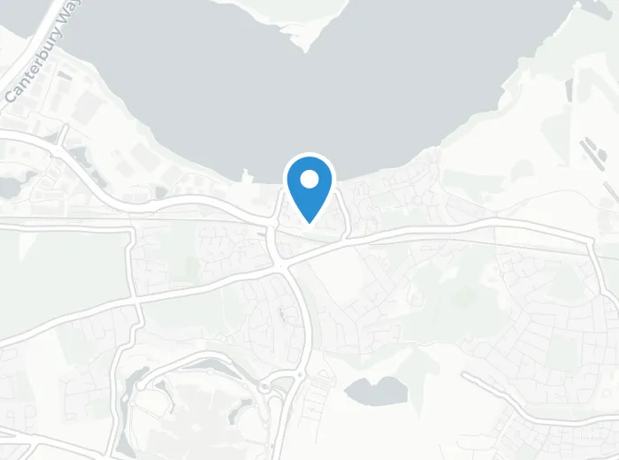 Map showing Greenhithe, Kent