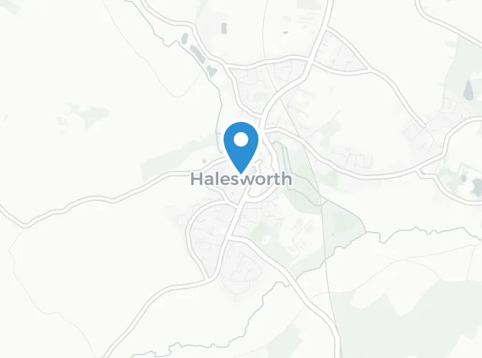 Map showing Halesworth, Suffolk