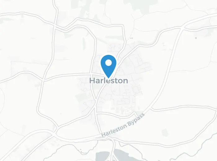 Map showing Harleston, Norfolk