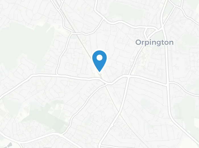 Map showing Orpington, Greater London