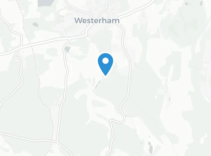 Map showing Westerham, Kent